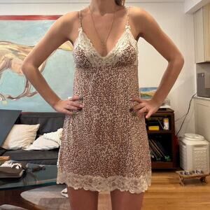 Vintage victorias secret leopard print